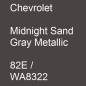 Preview: Chevrolet, Midnight Sand Gray Metallic, 82E / WA8322.